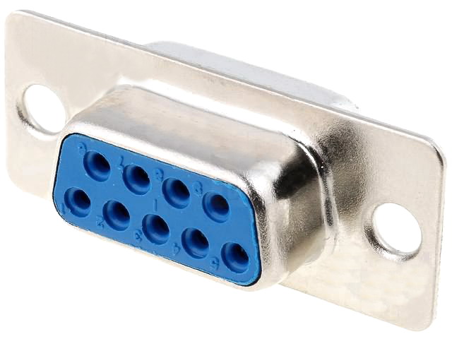 Conector mama, D-SUB, 9 pini, lipire, pe cablu, DSC-109