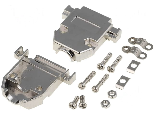 Carcasa D-SUB, 15 pini, metal, dreapta, 15P, DSC-815