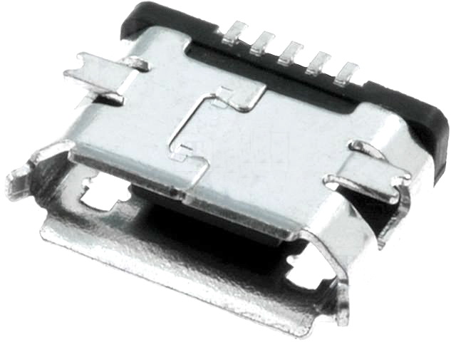 Conector micro USB-B, SMD, soclu pcb, ESB228110100Z
