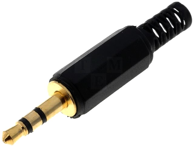 Conector jack, 3.5mm, stereo, aurit, montare cablu, PSG08674, PRO SIGNAL