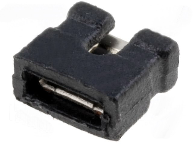 JUMPER-2.0/B, Jumper; şiruri pini; mamă; deschis; 2mm; 1x2; neagră