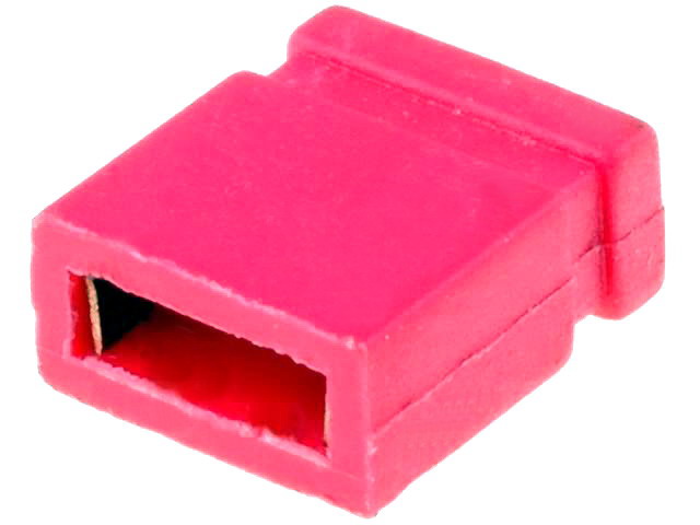 Jumper, inchis, rosu, 2.54mm, JUMPER-R-Z
