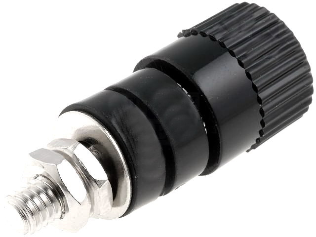 Soclu banana, mama, 4mm, 6A, 60VDC, RG203-SW