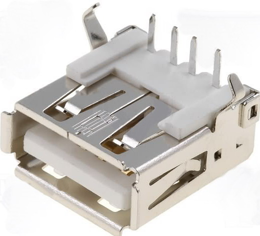 Conector USB-A, soclu pcb, USBA-G