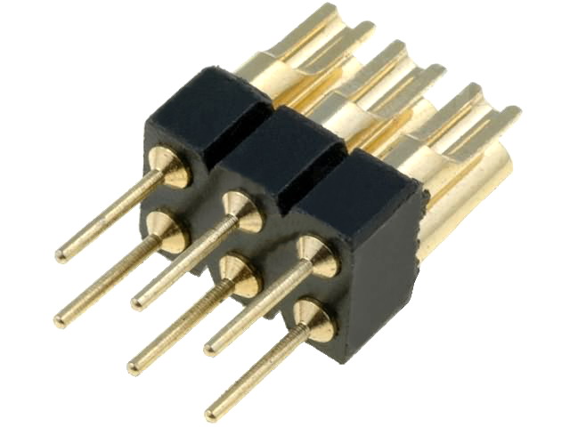 Adaptor; şiruri pini; PIN: 6; drept; 2,54mm; lipire,THT; 2x3, ZL210-2X3P