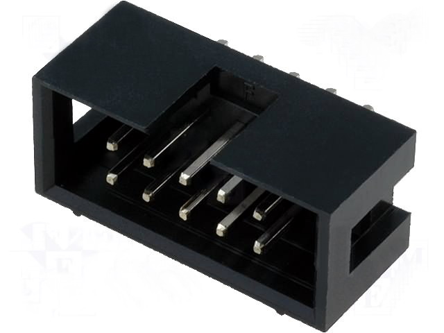 Soclu; IDC; tată; PIN: 10; drept; THT; aurit; 2,54mm, ZL231-10PG