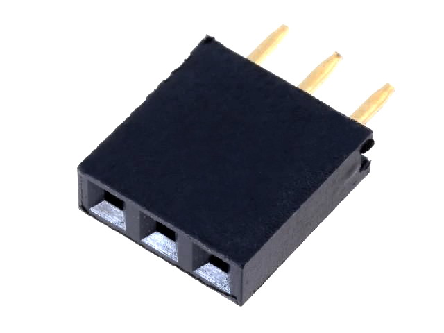 Soclu; şiruri pini; mamă; PIN: 3; drept; 2,54mm, 3A, ZL262-3SG