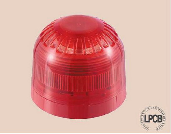 Sirena si semnalizare optica, rosu, 17-60VDC, 107dB, lumina intermitenta,  18-980500, KLAXON