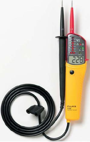 Tester electric, tensiune, frecventa, faze, acustic, 100-690VAC, 0-400Hz, IP65, T130, Fluke