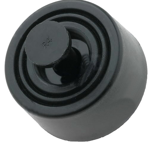 Picior plastic cutie, montare rapidă; neagră; polietilenă; A: 10,2mm, FIX-FR-129