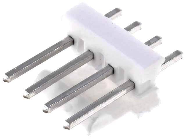 Soclu; cablu-placă; tată; PIN: 4; 2,54mm; THT; MTA-100, 640456-4