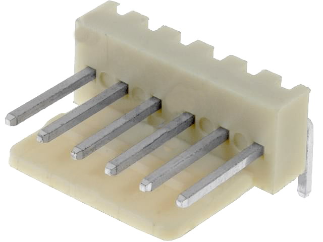 NS25-W6K, Soclu; cablu-placă; tată; NS25; 2,54mm; PIN: 6; THT