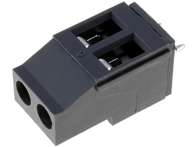 Regleta pcb, 2pin, 20A, 300V, TB-5.0-P-2P2-GY