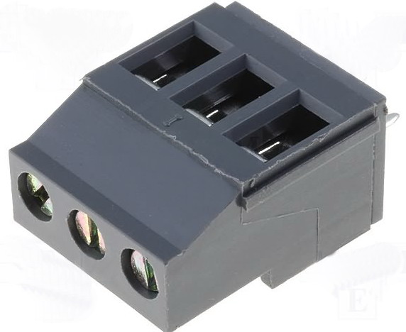 Reglata pcb, 3 pini, 20A, 300V, 0.5-4mm2, RM5, TB-5.0-P-3P2-GY