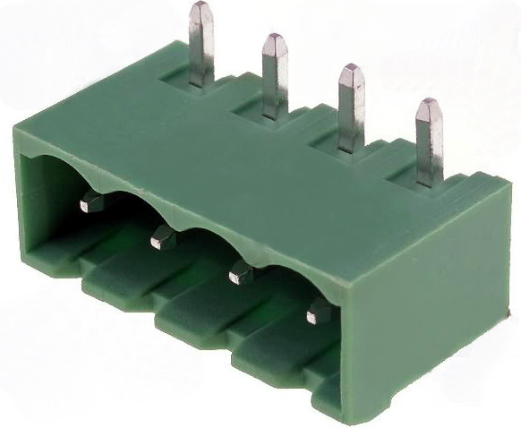 Conector pcb 4pini, 15A, 5.08mm, TBG-5-KW-4P-GN