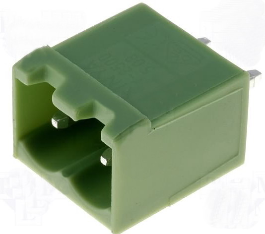 Conector pcb, deconectabil, 2 pini, 5.08mm, TBG-5-PW-2P/GN