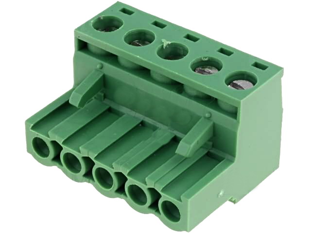 Conector mama 5 pini, 5.08mm, TBW-5-5P/GN