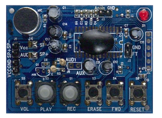 Modul voice recorder, 160-480sec, ISD-COB17240