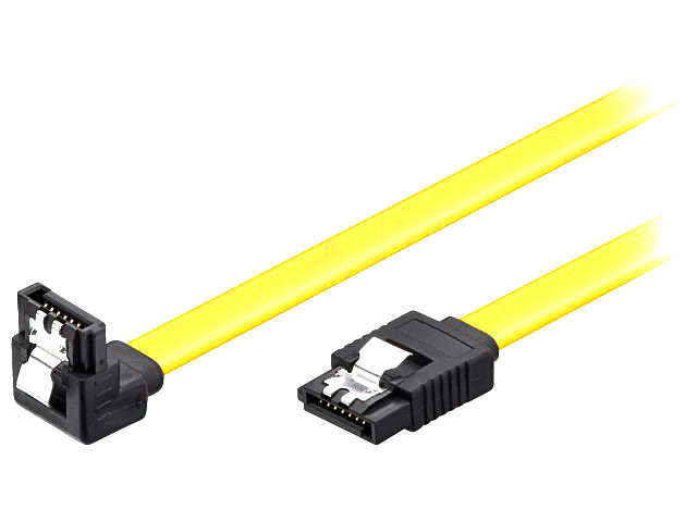 Cablu SATA; mufa eSATA tip L, 7 pini, mufa in unghi SATA tip L; 0.3m; SATA-LC90D/0.3YL