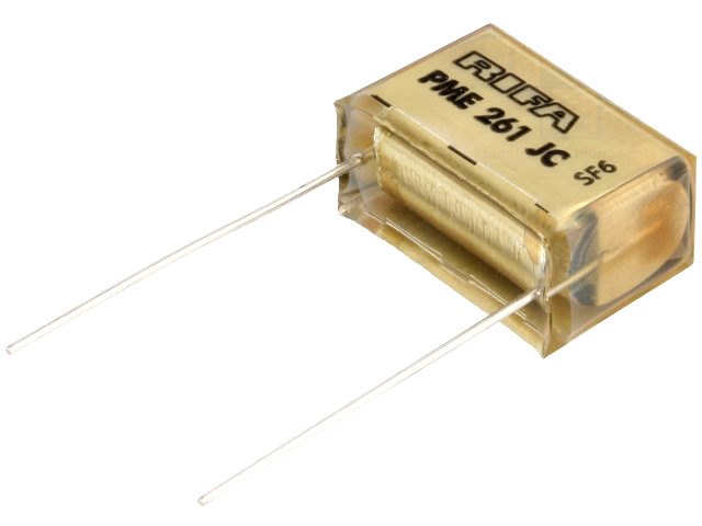 0.1uF, condensator hartie, 1000VDC, 500VAC,  PME261JC6100KR30, KEMET
