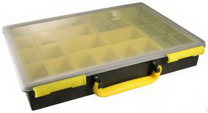 Cutie depozitare, plastic, 340x250x50mm, transparenta, D-1931