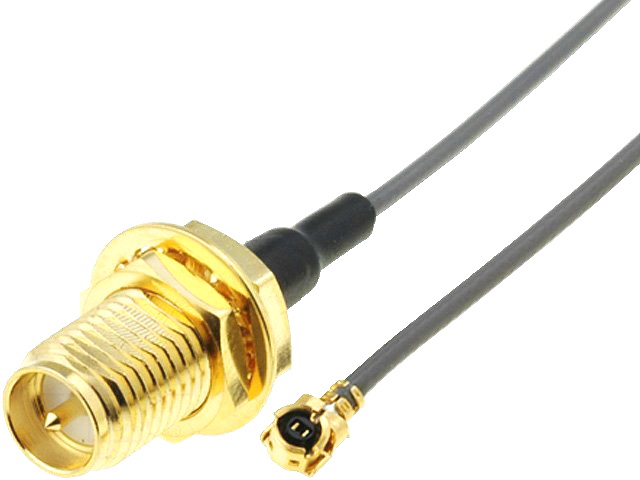 Cablu antena, SMA REVERSE FEMALE, panou la UFL, 140mm, RN-UFL-SMA6
