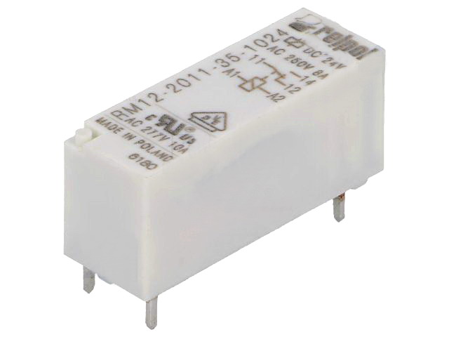 Releu 24VDC; SPDT; 8A/250VAC; 8A/24VDC; RM12-2011-35-1024