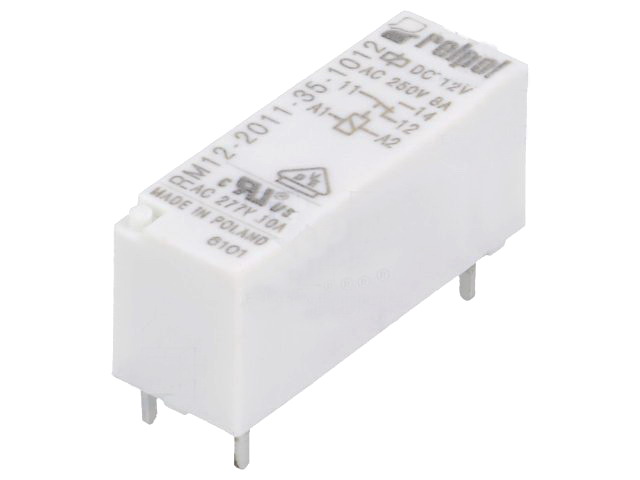 Releu 12VDC; SPDT; 8A/250VAC; 8A/24VDC; RM12-2011-35-1012