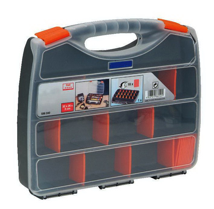 Cutie depozitare, plastic, 380x310x60mm, transparenta, D-01927