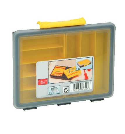 Cutie depozitare, plastic, 240x195x55mm, transparenta, D-1930