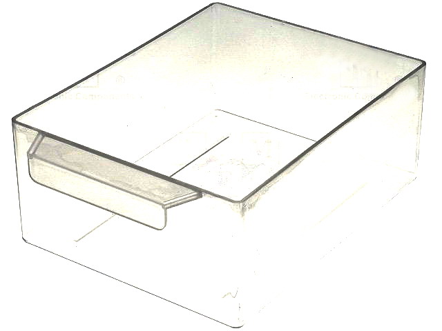 Sertar; 106x135x55mm; plastic; negru; transparent; KON-PX4-SZUFL