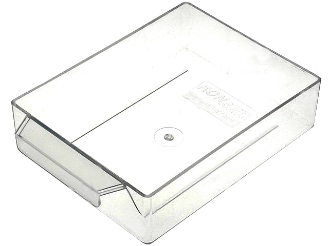 Sertar 104x135x35mm; plastic; negru; transparent; KON-PX6-SZUFL