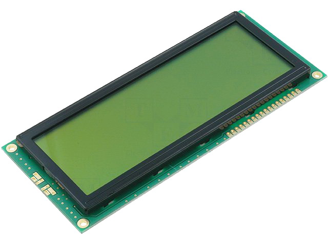 Display LCD; alfanumeric; 20x4; verde, 146x62x9.7mm, RC2004C-YGN-ESX