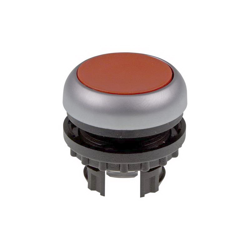 Intrerupator panou, apasare, 2 pozitii, 22mm, rosu, orificiu montare Ø22.5mm, M22-DR-R