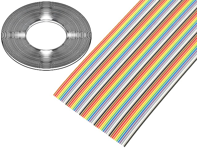 Cablu banda, 50 fire, AWG28, pas 1.27mm, FLCC-50/30