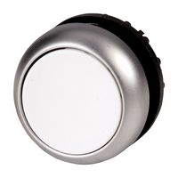 Intrerupator panou, apasare, monostabil, 22mm, alb, orificiu montare Ø22.5mm, M22-D-W