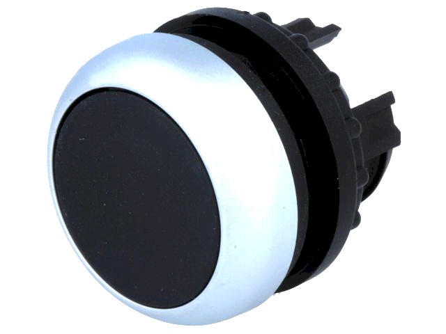 Comutator de panou, configurabil, 2 pozitii, monostabil, 22mm, negru, IP67, orificiu montare Ø22.5mm, M22-D-S, EATON