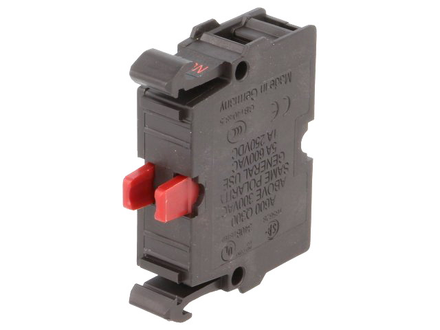 Element de contact, NC, 6A/230VAC, 3A/24VDC, 22mm, M22-K01, EATON