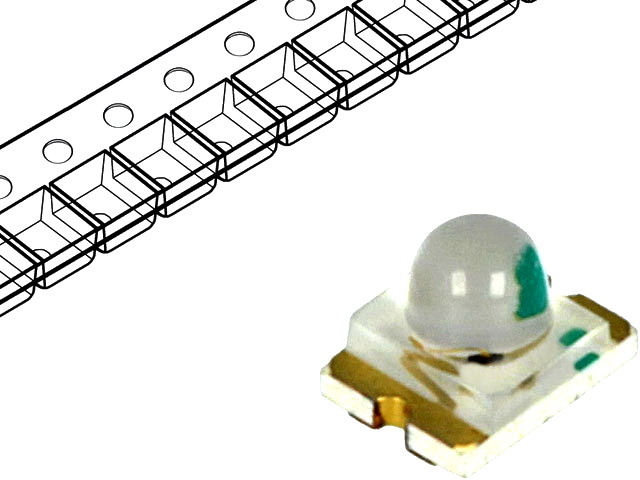 Led SMD, 1210; albastru; 180-450mcd; 3.2x2.4x2.4mm; 25grade; LTST-C930TBKT