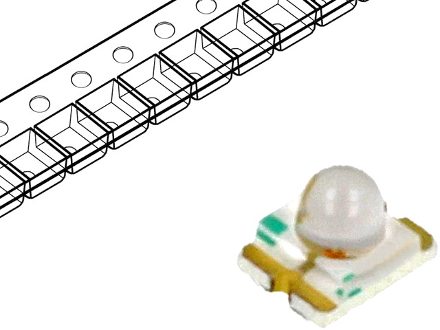 LED; SMD; 1210; verde; 180÷600mcd; 3,2x2,4x2,4mm; 25°; 2÷2,4V; LTST-C930GKT