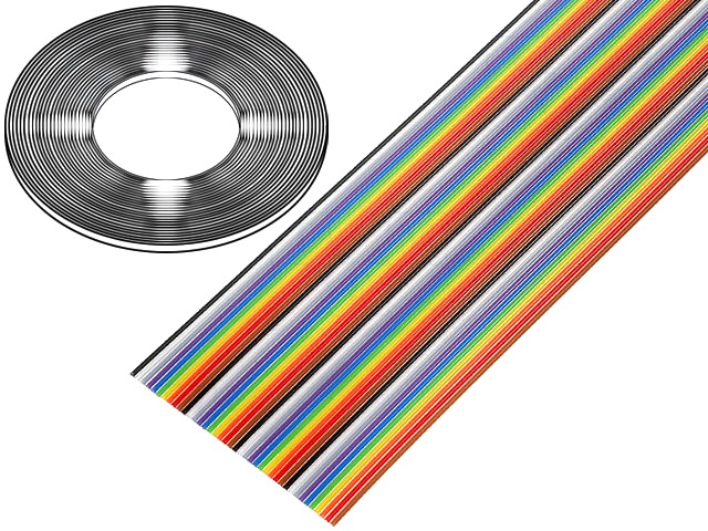 Cablu banda, 40 fire, AWG28, pas 1.27mm, FLCC-40/30