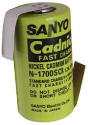 Acumulator NI-CD, 1.2V, 1700mA, lamele, SUB-C, N1700-SCR-1Z, CADNICA SANYO