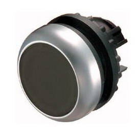 Intrerupator panou, apasare, negru, 2 pozitii, 22mm, orificiu montare Ø22.5mm, M22-DR-S