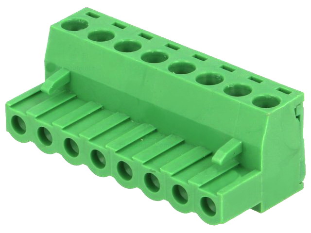 Conector deconectabil, mama 8 PINI ; Pas 5.08mm; 15A, TBW-5-8P/GN