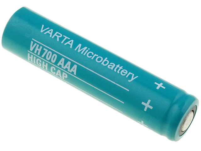 Acumulator 1.2V, NI-MH, AAA, R3, 700mA, profil subtire, ACCU-VH700, VARTA