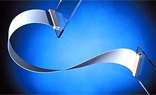 Cablu flat, 50 pini, pas 0.5mm, 76mm, FFC, fata, spate, 15166-0540, MOLEX