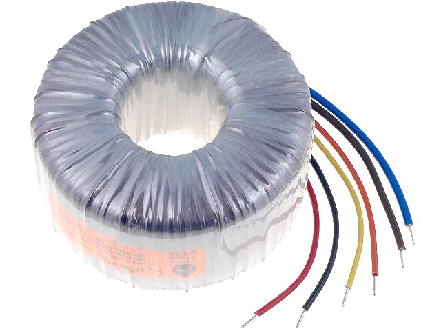 Transformator 2x50V, toroidal; 500VA; 230VAC; 2x50V/5A; 55188-P1S2