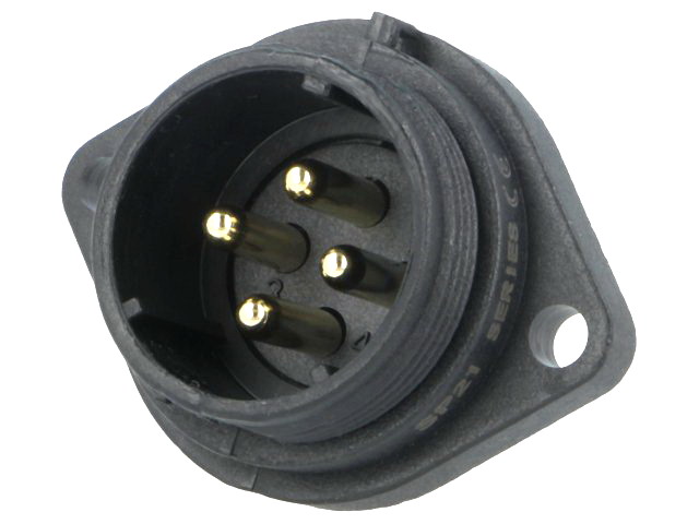 Soclu tata, 4 pini, 500V, 30A, borna cu surub, IP68, SP2113/P4/2N, WEIPU