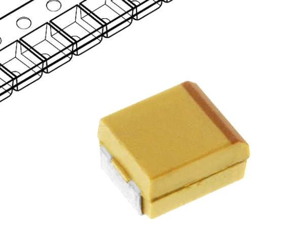 100uf/25v, Condensator tantal, SMD, capsula X, T491, KEMET