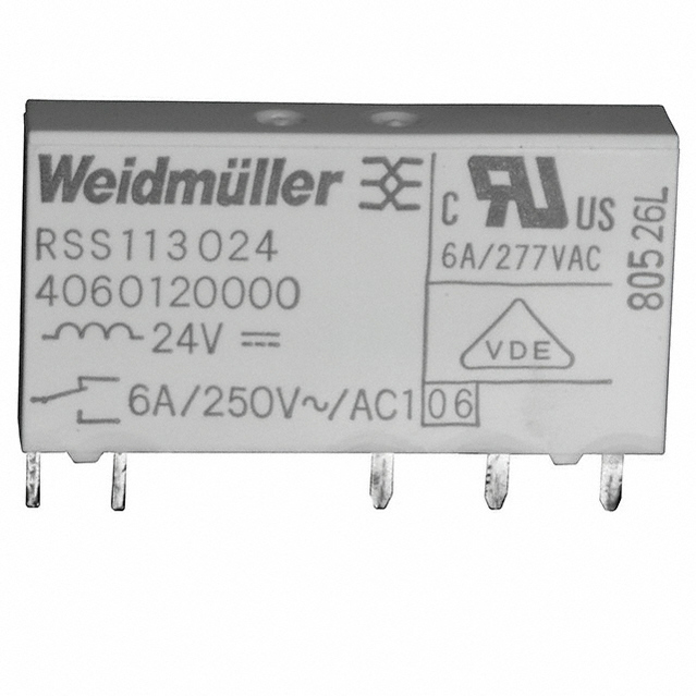 Releu 24VDC, slim, SPST, 6A, RSS113024,  WEIDMULLER